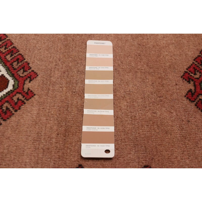 ECARPETGALLERY Hand-knotted Baluch Tan Wool Rug - 3'3 x 4'7