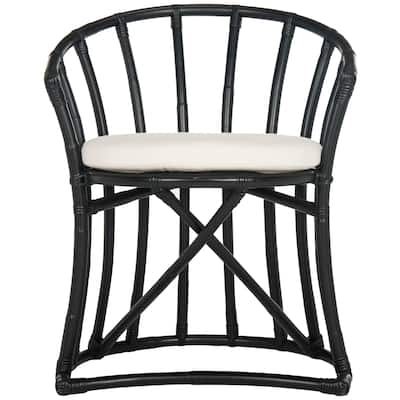 SAFAVIEH Violina Rattan Accent Chair - 24.8" x 22.2" x 30.5" - 25"W x 22"D x 31"H