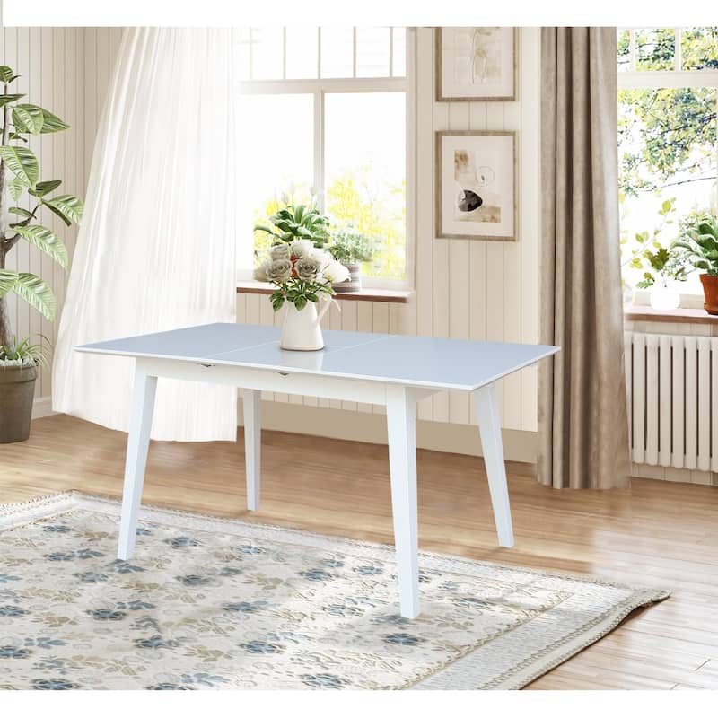 International Concepts Solid Wood 60" Butterfly Extension Dining Table