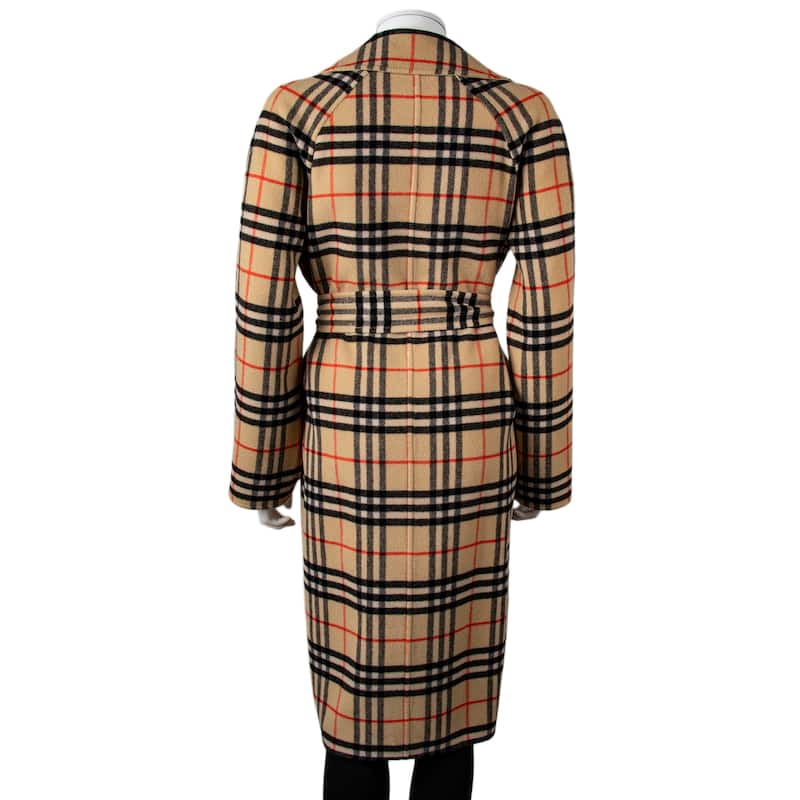 Burberry Long Reversible Check Car Coat