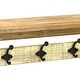 preview thumbnail 15 of 14, Multicolored Wood Farmstyle Coat Rack with Shelf - W: 31.5" x D: 8" x H: 5"