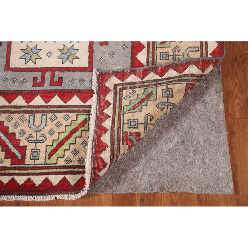 Kazak Oriental Area Rug Handmade Wool Carpet - 6'8" x 10'2"