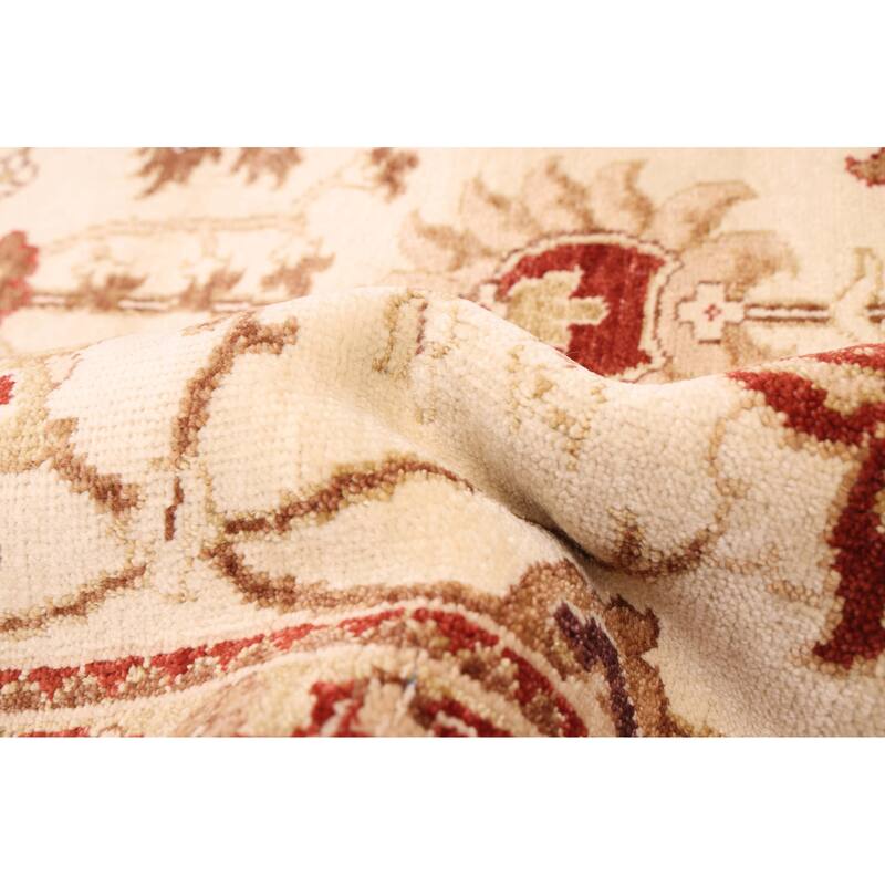 ECARPETGALLERY Hand-knotted Jamshidpour Cream Wool Rug - 8'0 x 9'11