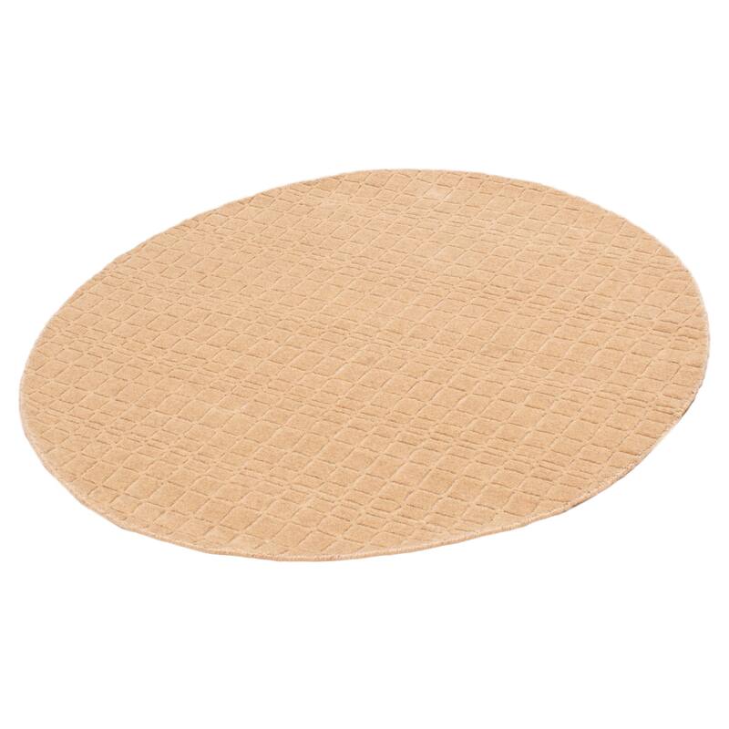 Kashkuli Gabbeh Tan Rug 5'3" x 5'3" - 5'3 x 5'3
