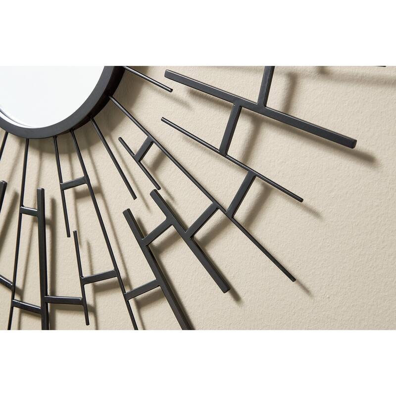 Signature Design by Ashley Garrenworth Black Accent Mirror - 32" W x 1" D x 32" H