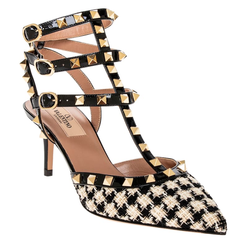 Valentino Rockstud Pied-De-Poule Pumps - 37.5 EU