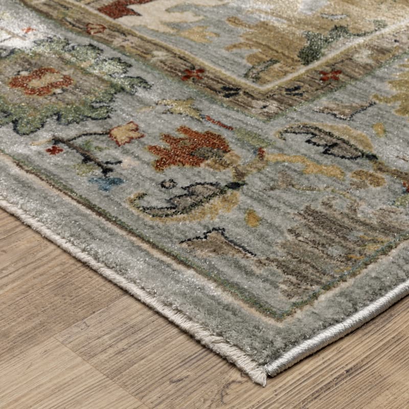 Esme Vintage Oriental Ivory/ Multi Area Rug