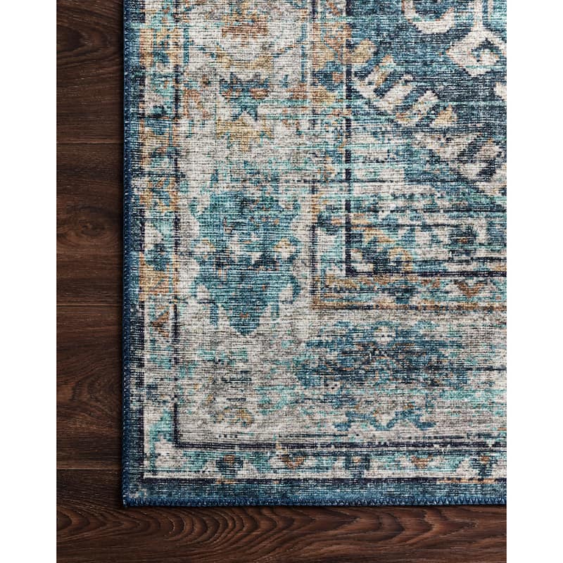 Alexander Home Leanne Boho Distressed Persian Printed Area Rug