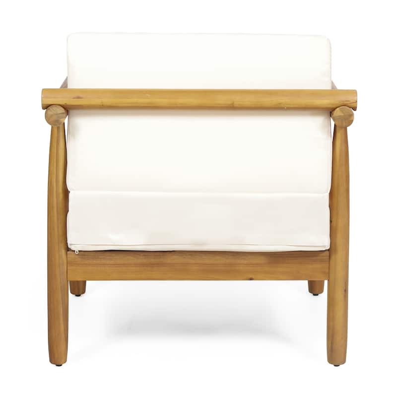 Bonsallo Outdoor Acacia Wood Club Chairs (Set of 2) by Christopher Knight Home