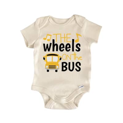 The Wheels On The Bus Nursery Rhyme - Baby Boy Girl Clothes Infant Bodysuit Funny Cute