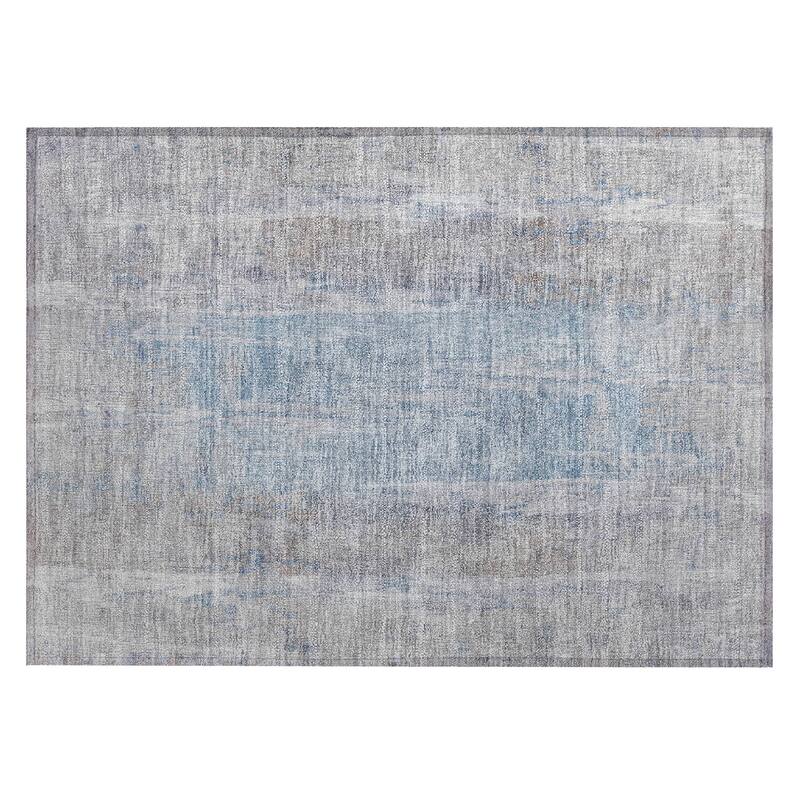Machine Washable Indoor/ Outdoor Vintage Ombre Chantille Rug