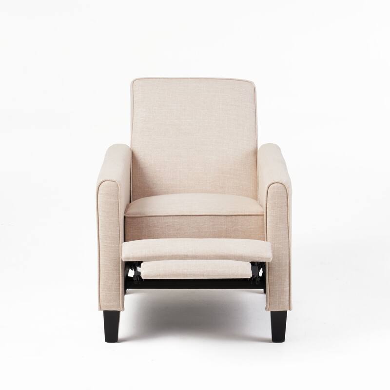 Roomfitters Fabric Push Back Chair for Elegant Home Decor, Navy Blue