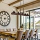 preview thumbnail 4 of 17, Modern Farmhouse Rustic Wood Chandelier Glass Island Lights for Dining Room