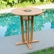 preview thumbnail 5 of 6, Cambridge Casual Paxton Teak wood Bar-height Patio Bistro Table