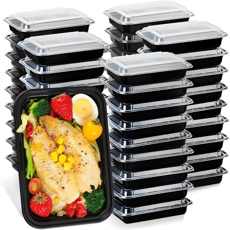 28 OZ Meal Prep Containers with Lids-Reusable Containers, Food Prep Freezer  Safe