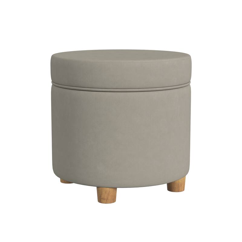 Porch & Den Parkchester Round Storage Ottoman