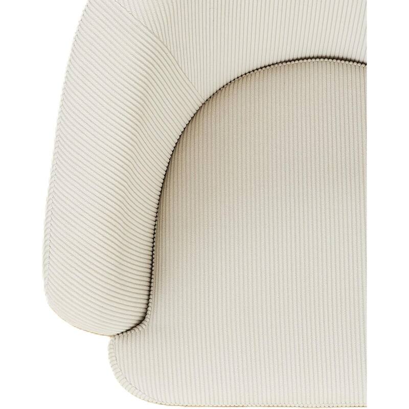 US Pride Furniture Modern Corduroy Accent Chair with Channel Back Design Black Metal Legs and Soft Upholstery