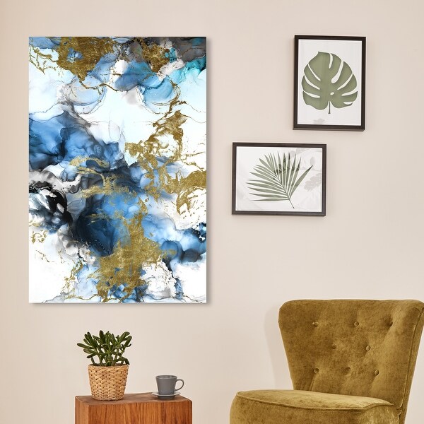 Oliver Gal 'Angel Visit' Abstract Wall Art Canvas Print Watercolor
