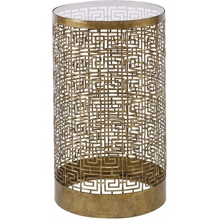 Uttermost Algernon 13-1/2" Long Glass and Iron Accent Table