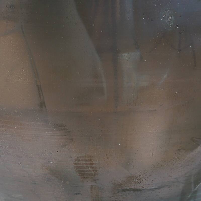 Subtle Iridescent Table Lamp with Drum Shade - 32.25" - Smokey Gray