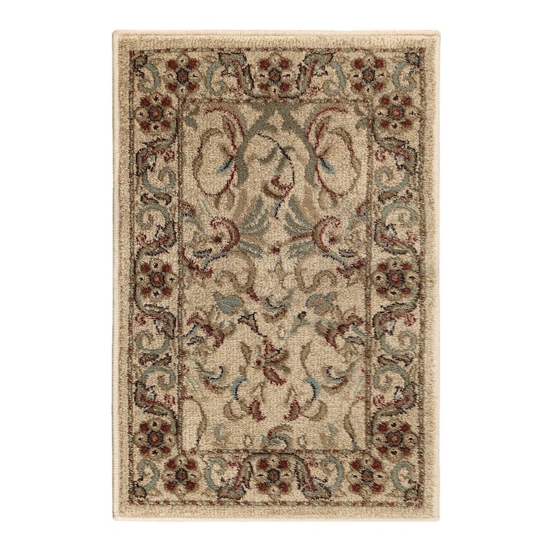 Superior Heritage Traditional Floral Scroll Indoor Area Rug
