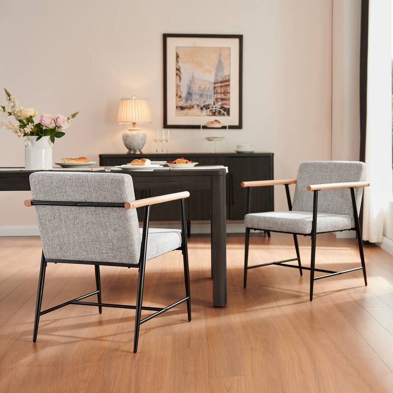 Elvryn Fabric Dining Chair (Set of 2) by Christopher Knight Home