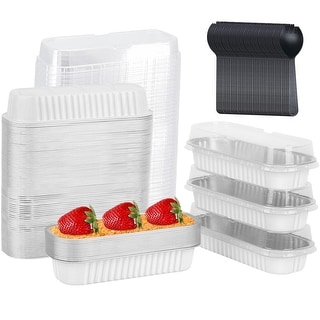100 Pcs 6.8oz Mini Loaf Pans with Lids - Bed Bath & Beyond - 40120304