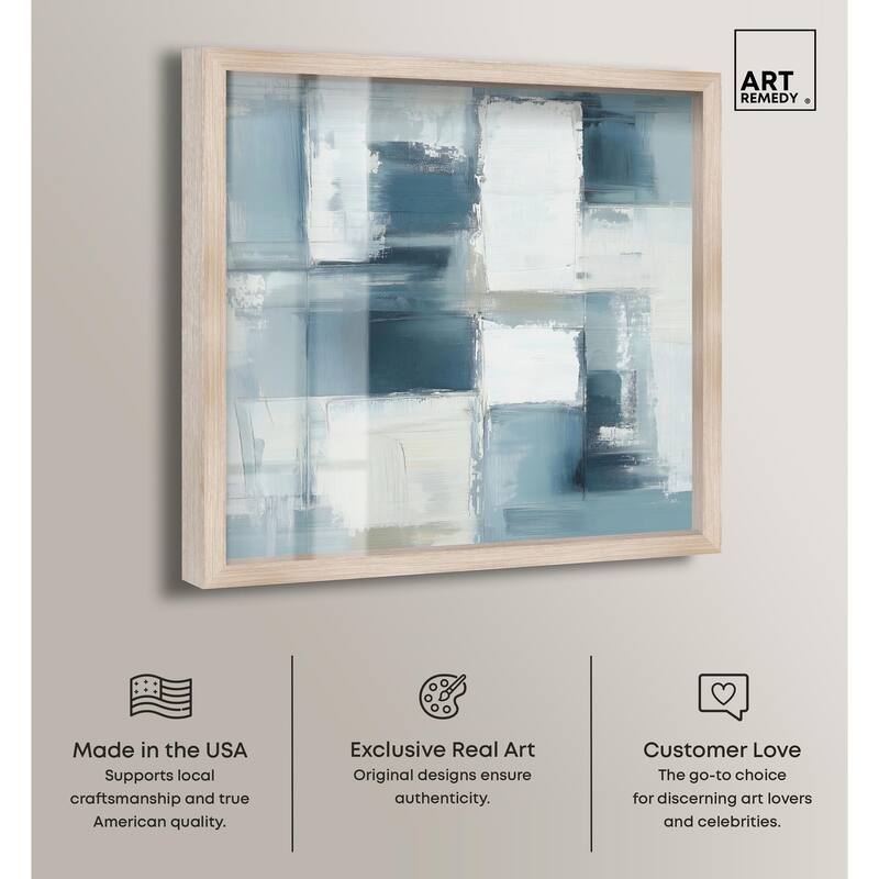Deconstructed Blue I Shadowbox by Art Remedy