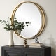 preview thumbnail 3 of 4, Uttermost Rhodes Gold Round Mirror - 36'' H X 36'' W X 1.25'' D