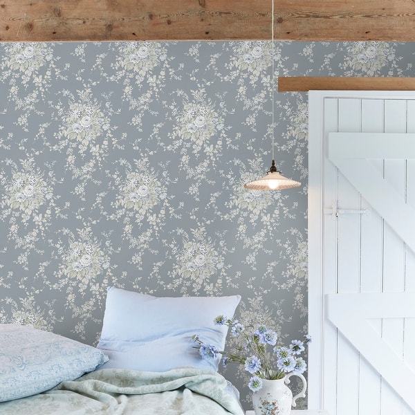 shabby chic bedroom wallpaper