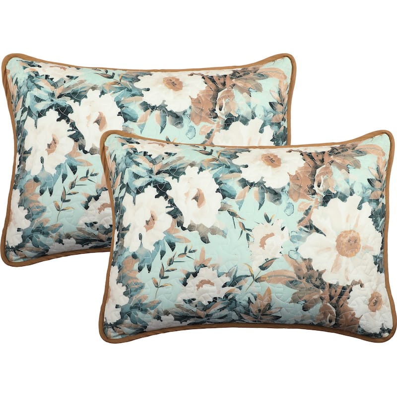 Nanshing Rosanna 3 Piece Floral Print Quilt Set