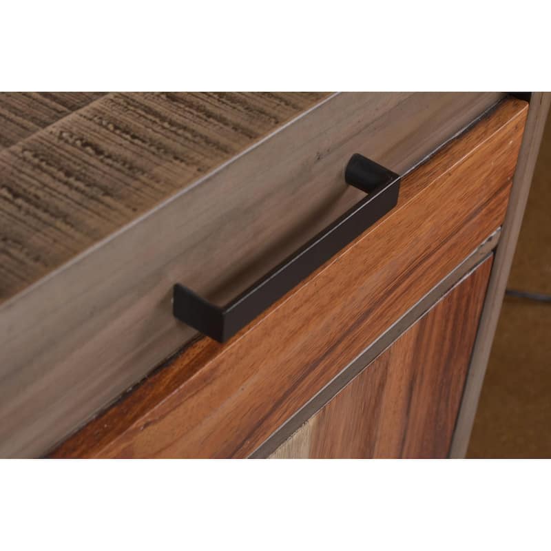Sierra 4 Door / 4 Drawer Mixed Wood Console - 75"