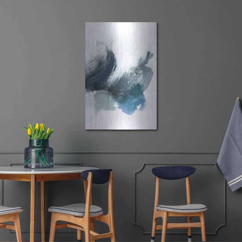 Luxe Metal Art 'Coastal Crush II' by Victoria Borges, Metal Wall Art