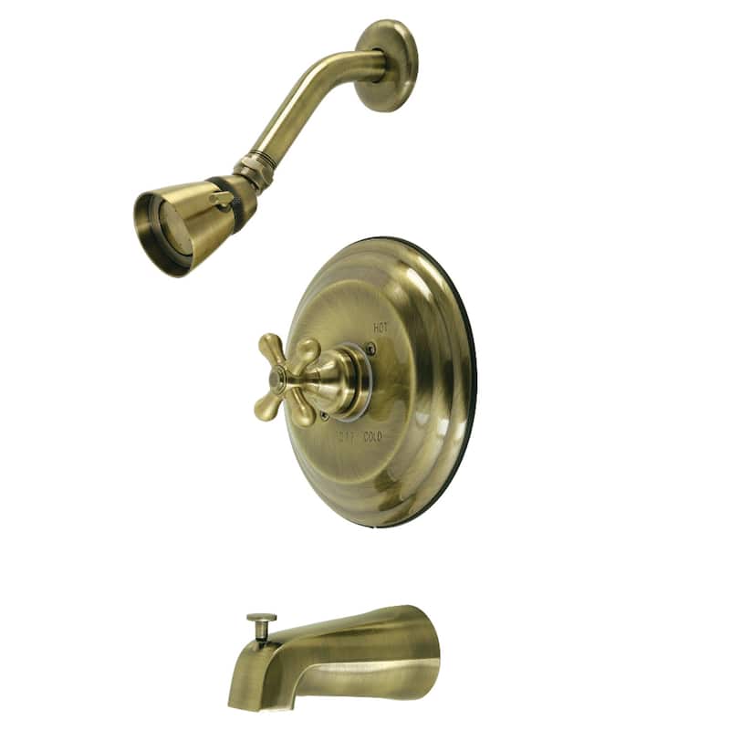 Kingston Brass Restoration Tub and Shower Faucet - Antique Brass