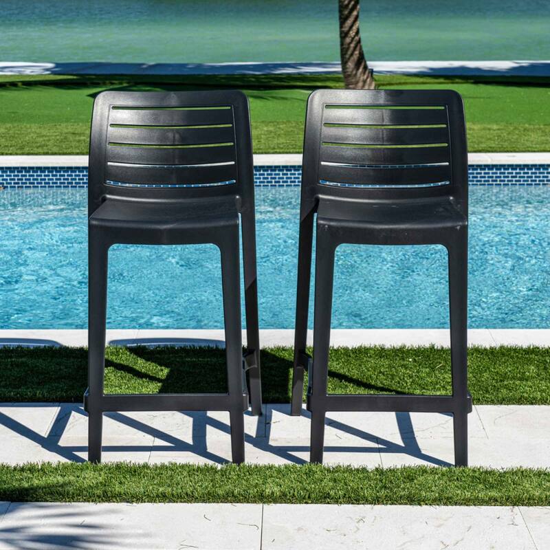 Leva Set of 2 Barstools - Anthracite
