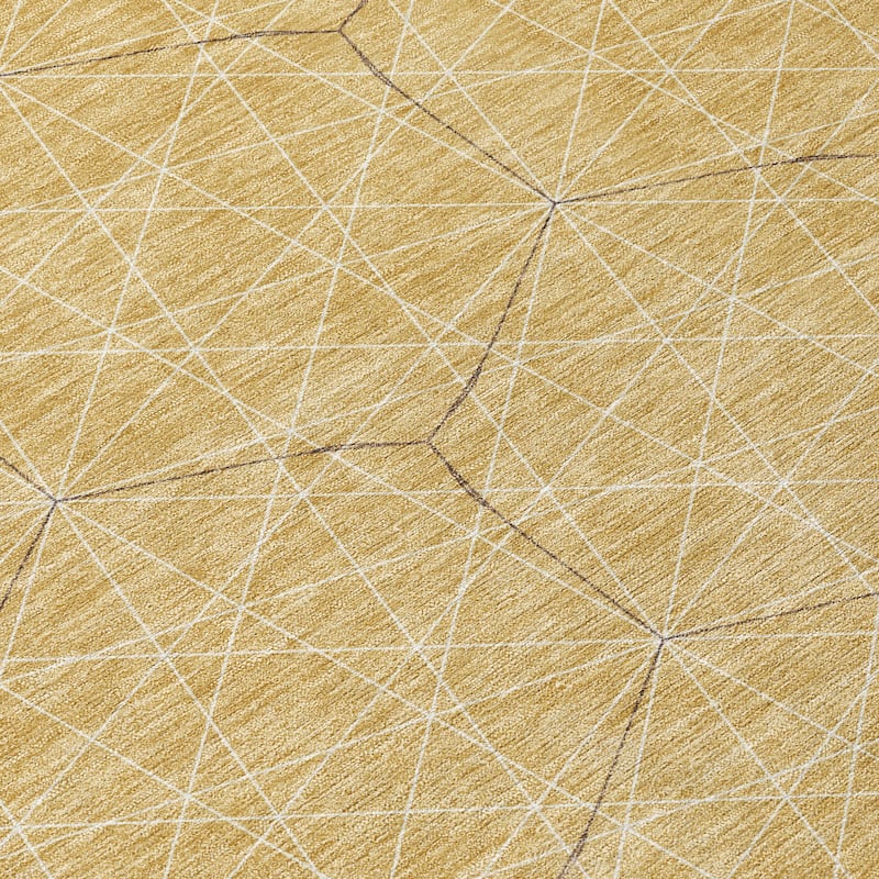 Machine Washable Indoor/ Outdoor Mosaic Geo Chantille Rug