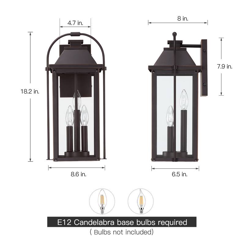 Brits Outdoor Wall Lantern Sconce Light