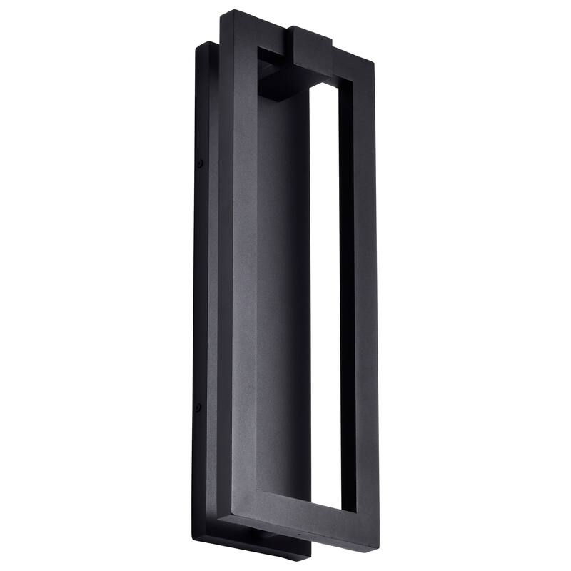 Crew 40 Watt 19 Inch LED Outdoor Sconce Sand Black Finish - Sand Black
