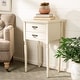 preview thumbnail 2 of 11, SAFAVIEH Manchester Light Grey Accent Table - 18.1" x 15" x 30.1"