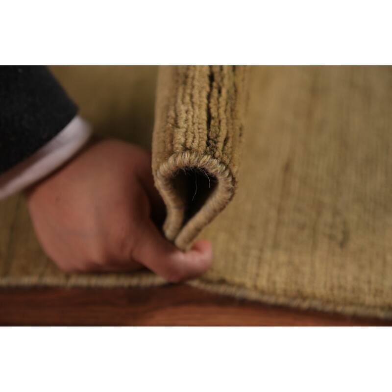 Gabbeh Oriental Area Rug Hand-Knotted Tribal Wool Carpet - 7'11" x 9'9"