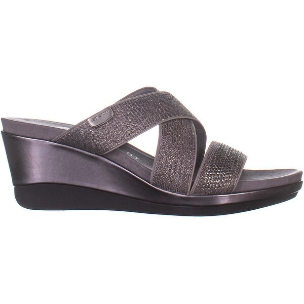 anne klein slip on sandals