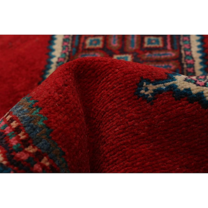 ECARPETGALLERY Hand-knotted Andelz Red Wool Rug - 2'9 x 10'8