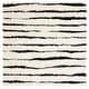 preview thumbnail 35 of 70, SAFAVIEH Venus Shag Moeidur 1.75-inch Thick Rug 6'7" Square - Ivory/Black - Square