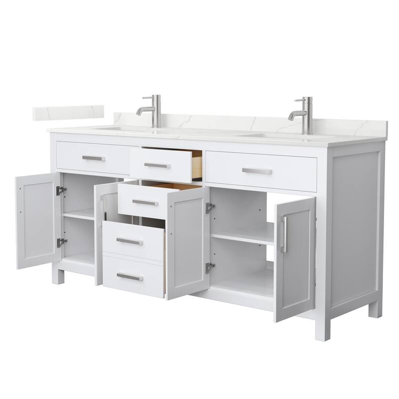 Wyndham Collection WCG2424-72D-QTZ-UNSMXX Beckett 72" Free Standing