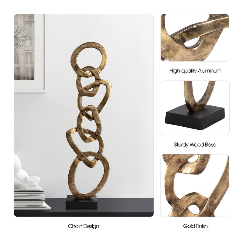 Sagebrook Home Aluminum Novelty Noida Statuary