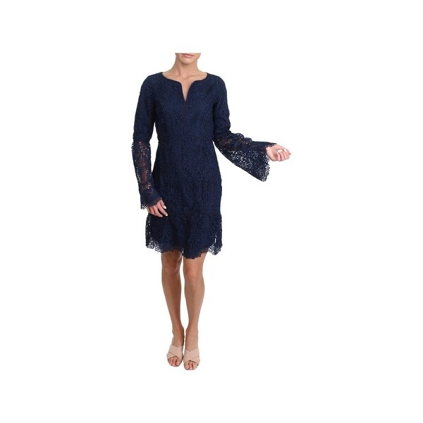 Juicy Couture Black Label Womens Tulsa Party Dress Lace Bell Sleeves