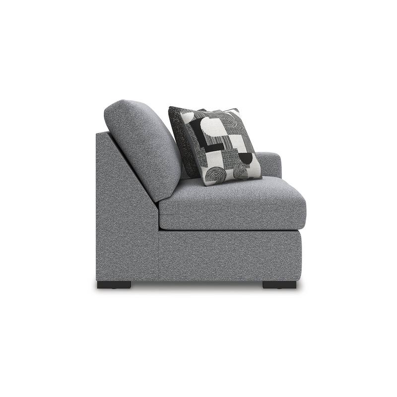 Signature Design by Ashley Bealton Gray 3-Piece Sectional with Chaise - 140" W x 69" D x 41" H