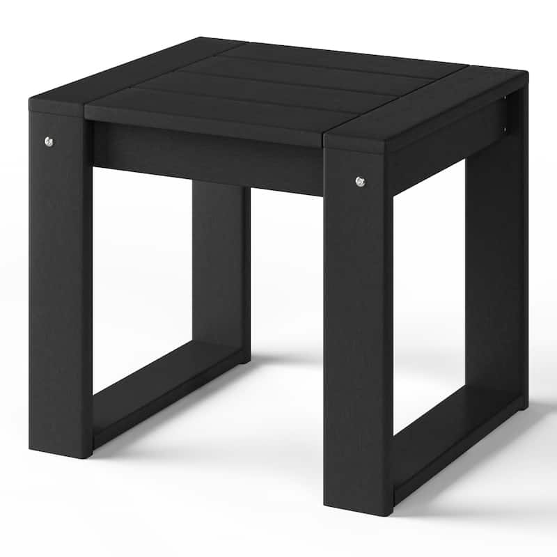 Polytrends Endless Outdoor Patio Poly Plastic End Table