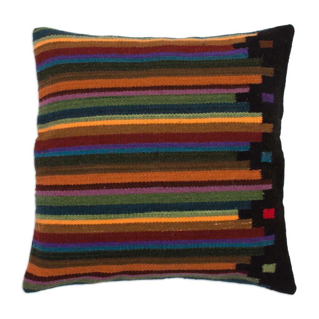 Novica Handmade Dreaming In Color Wool Cushion Cover