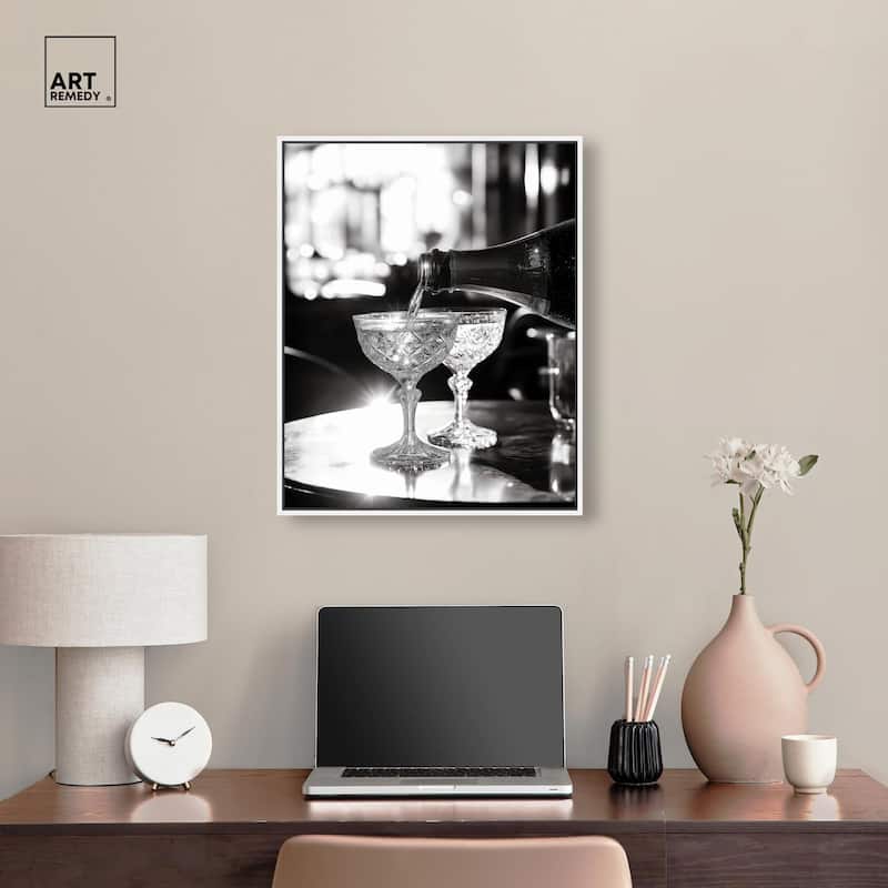 Sparkling in Monochrome I Canvas by Art Remedy